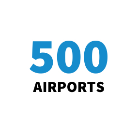 500 airports